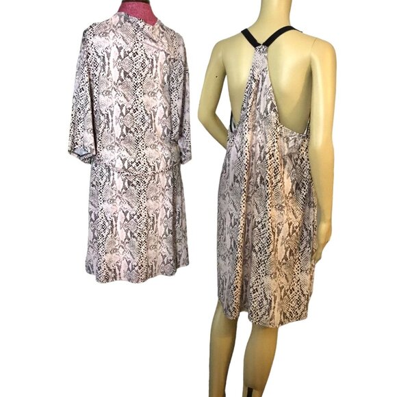 Secret Treasures 2-Piece Snakeskin Print Nightgown & Robe Set - Picture 5 of 11